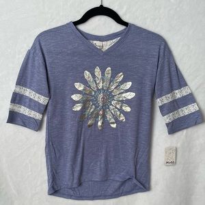 SO 3/4 Sleeve V-Neck T-Shirt